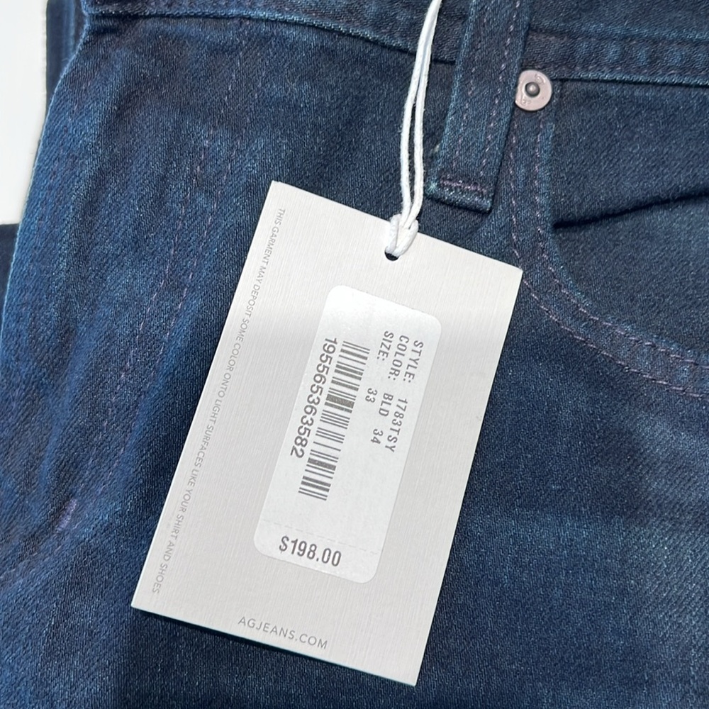 Ag Men’s denim in navy blue. 33 waist x 34 length - Picture 3 of 3